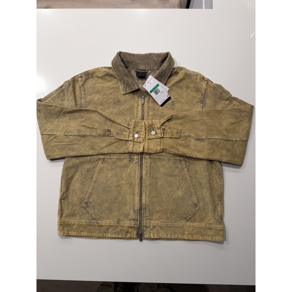 Jordan Flight Corduroy Chore Jacket Men's XL Tan IF1825-247 NWT